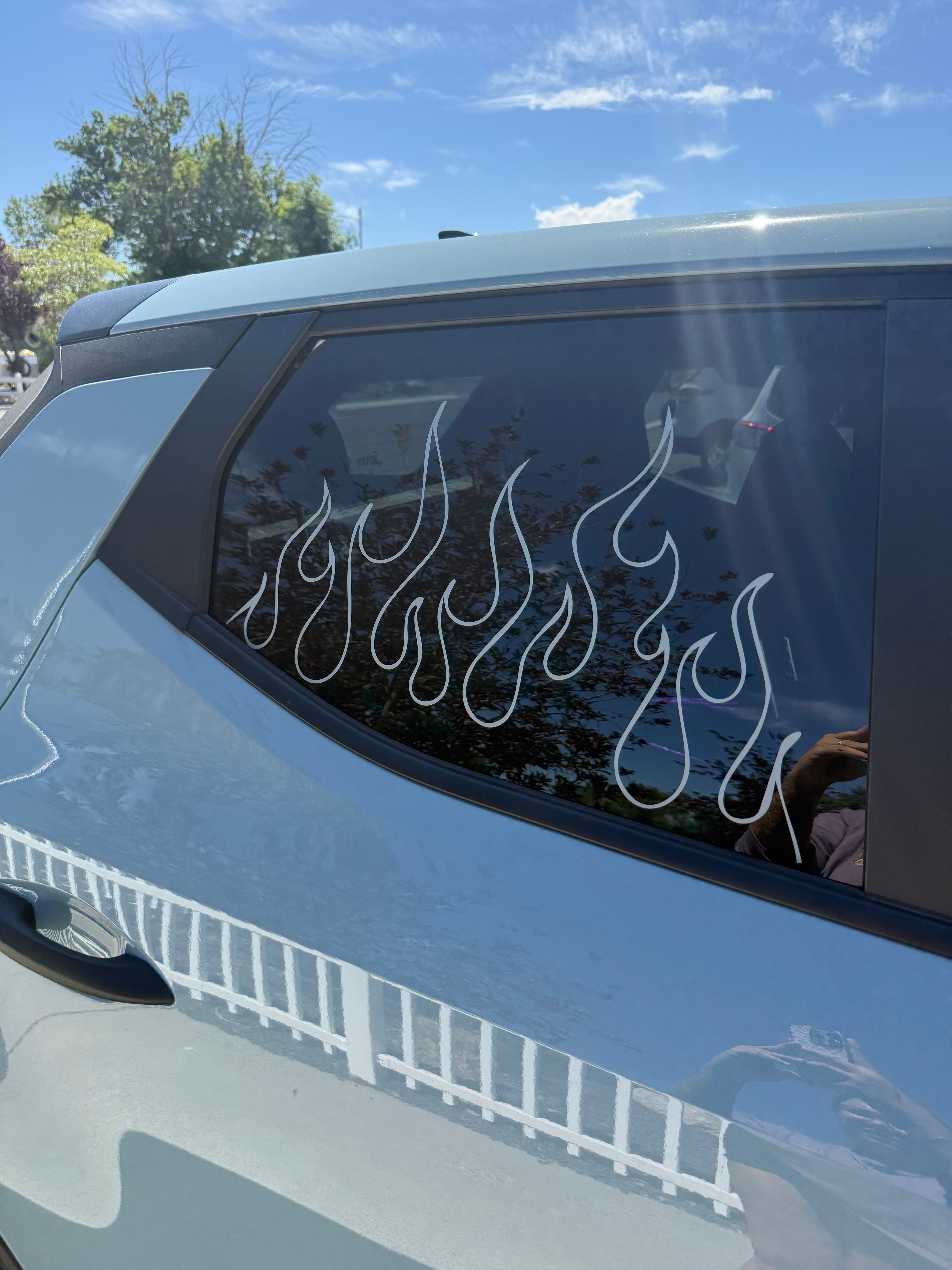 Fire Flame Car Window Decal