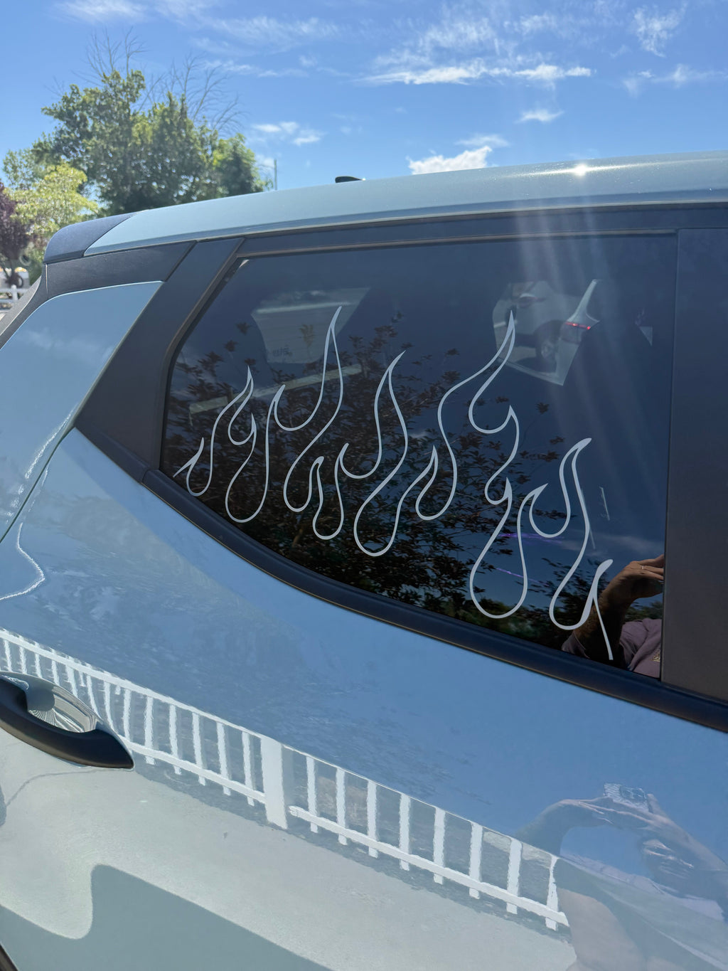 Fire Flame Car Window Decal