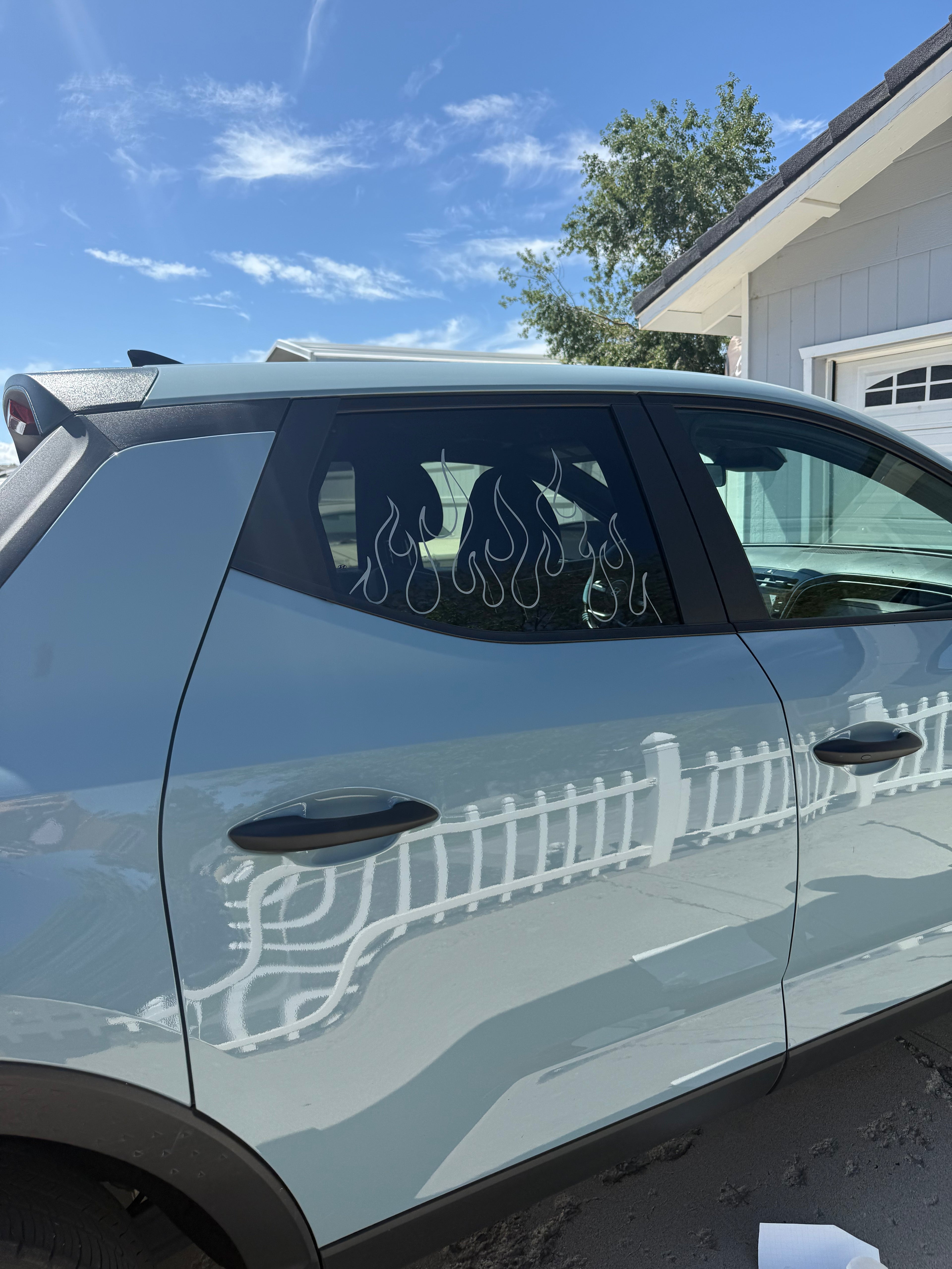 Fire Flame Car Window Decal