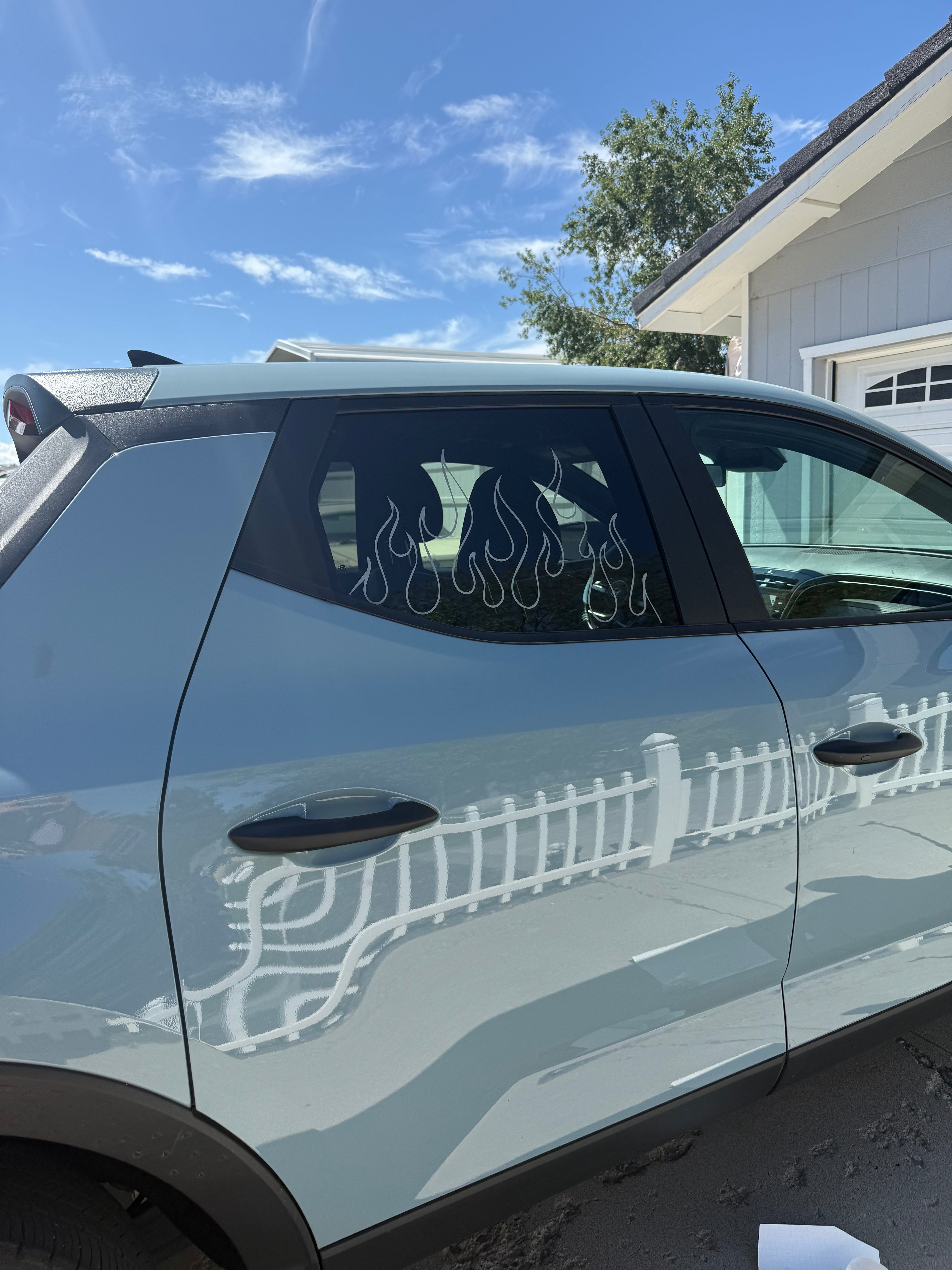 Fire Flame Car Window Decal