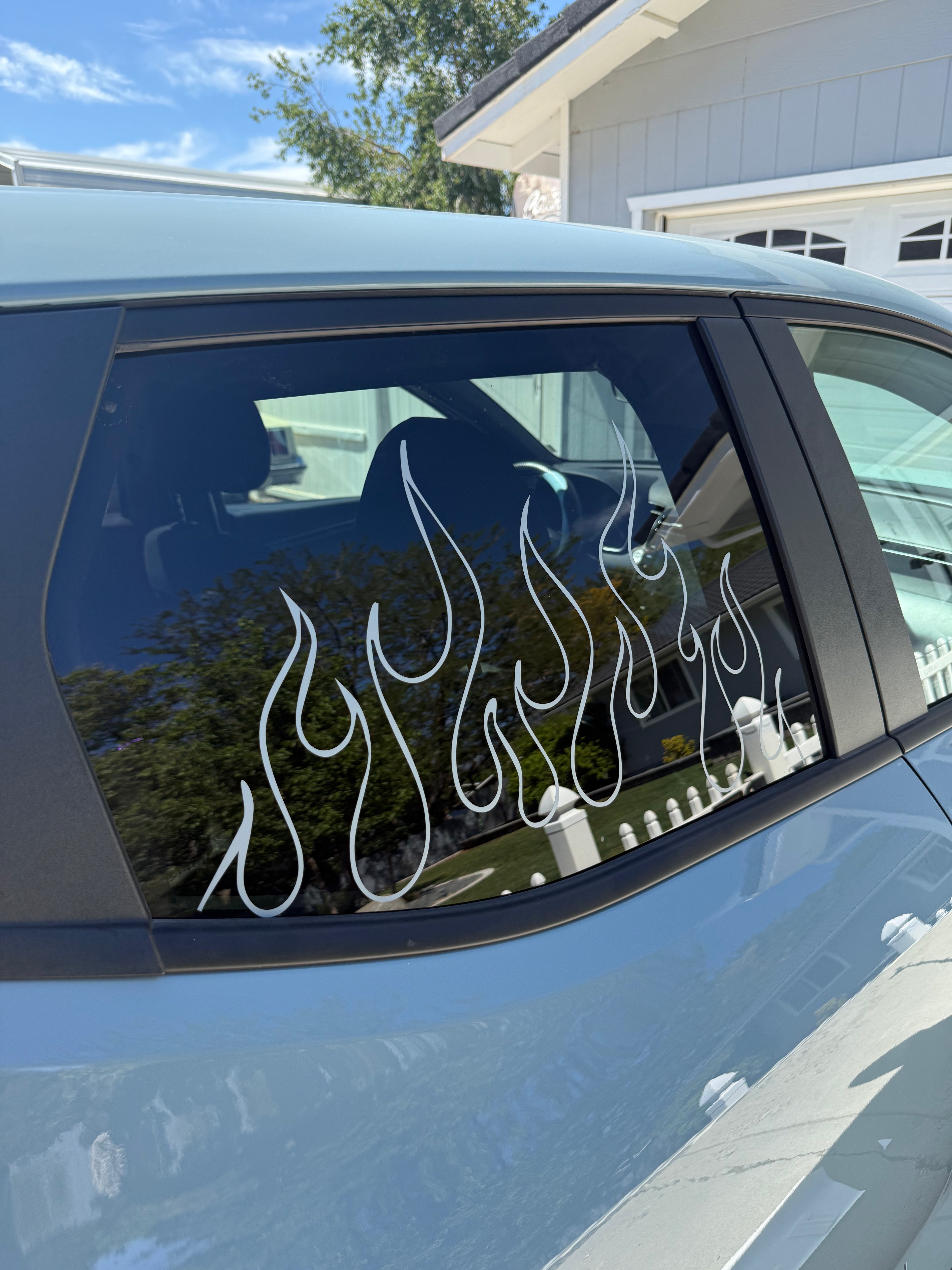 Fire Flame Car Window Decal