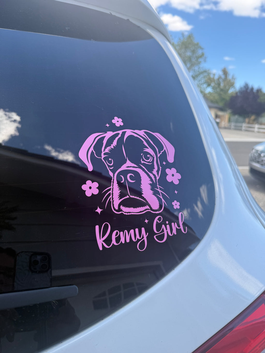 Custom Pet Photo Decal Car Decal