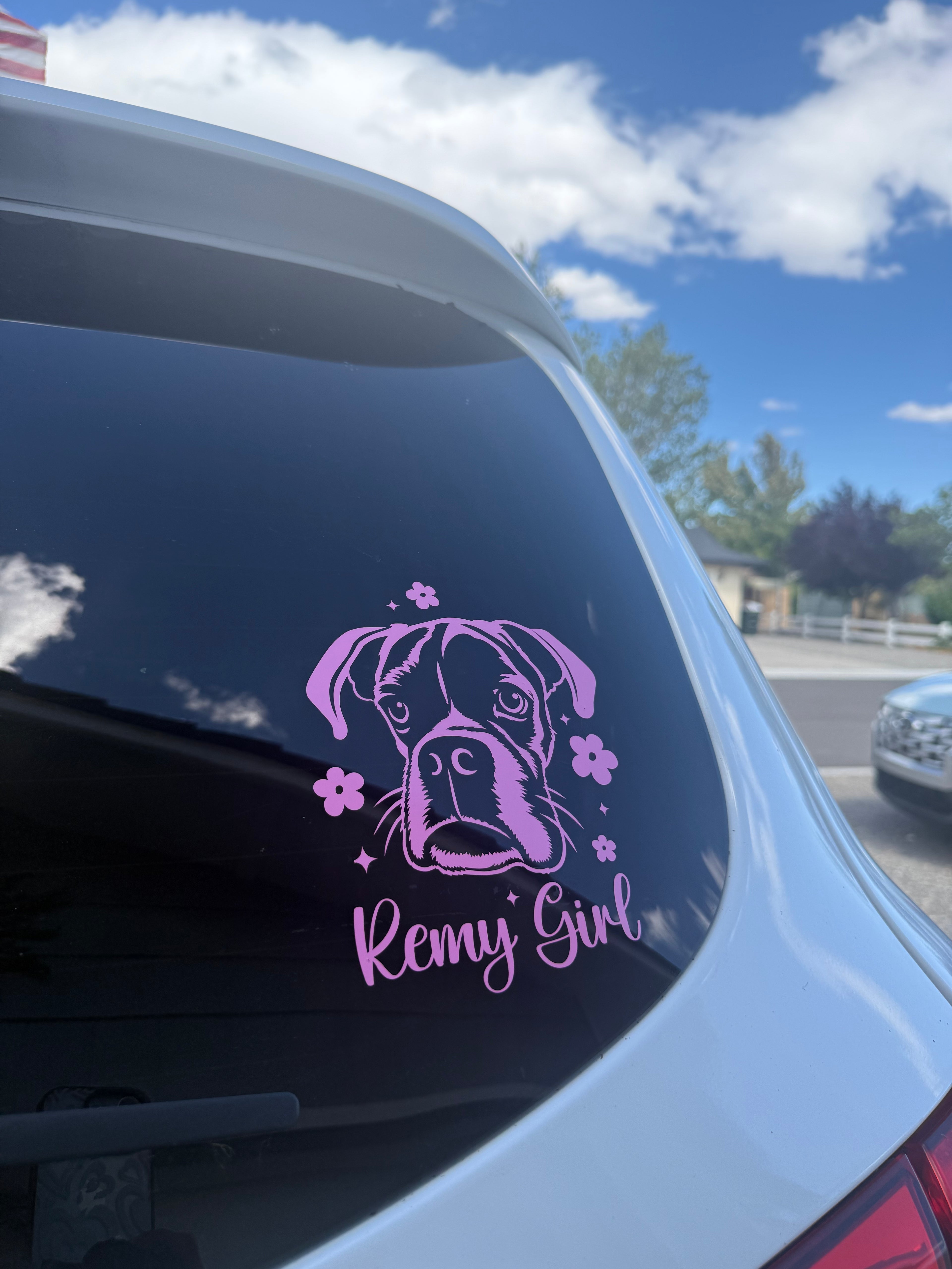 Custom Pet Photo Decal Car Decal