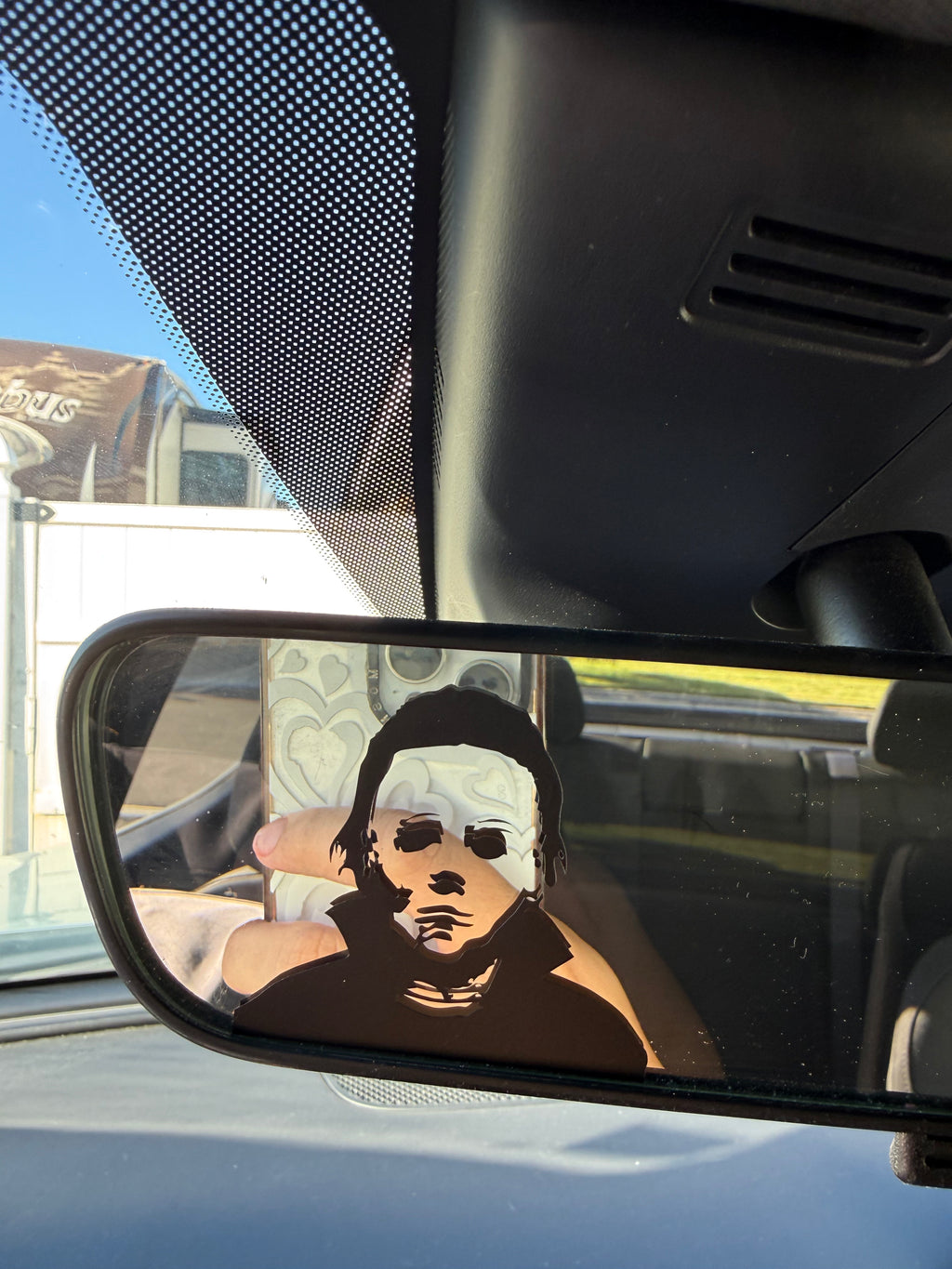 Michael Myers Rearview Mirror Car Decal (pack of 3)