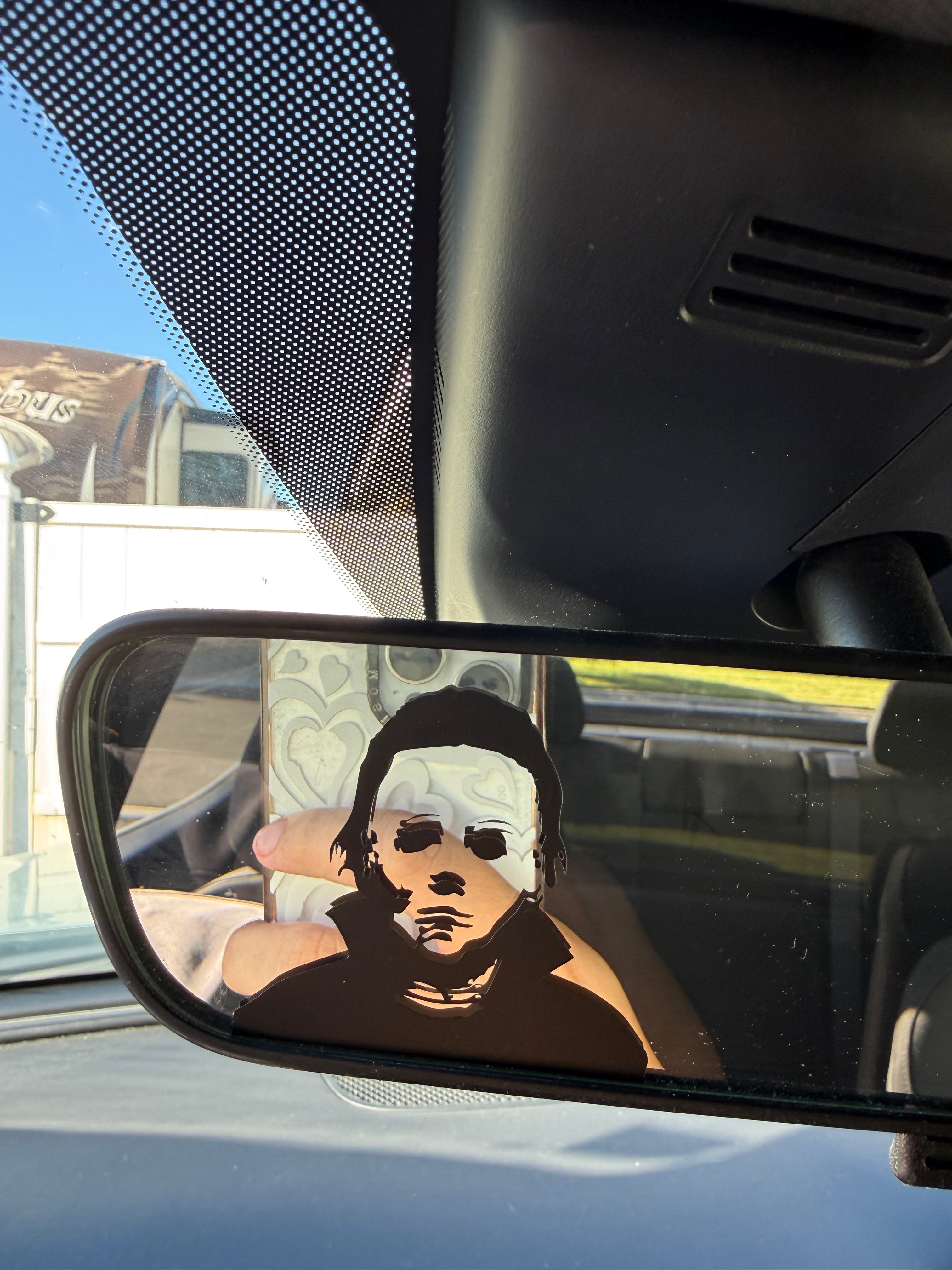 Michael Myers Rearview Mirror Car Decal (pack of 3)