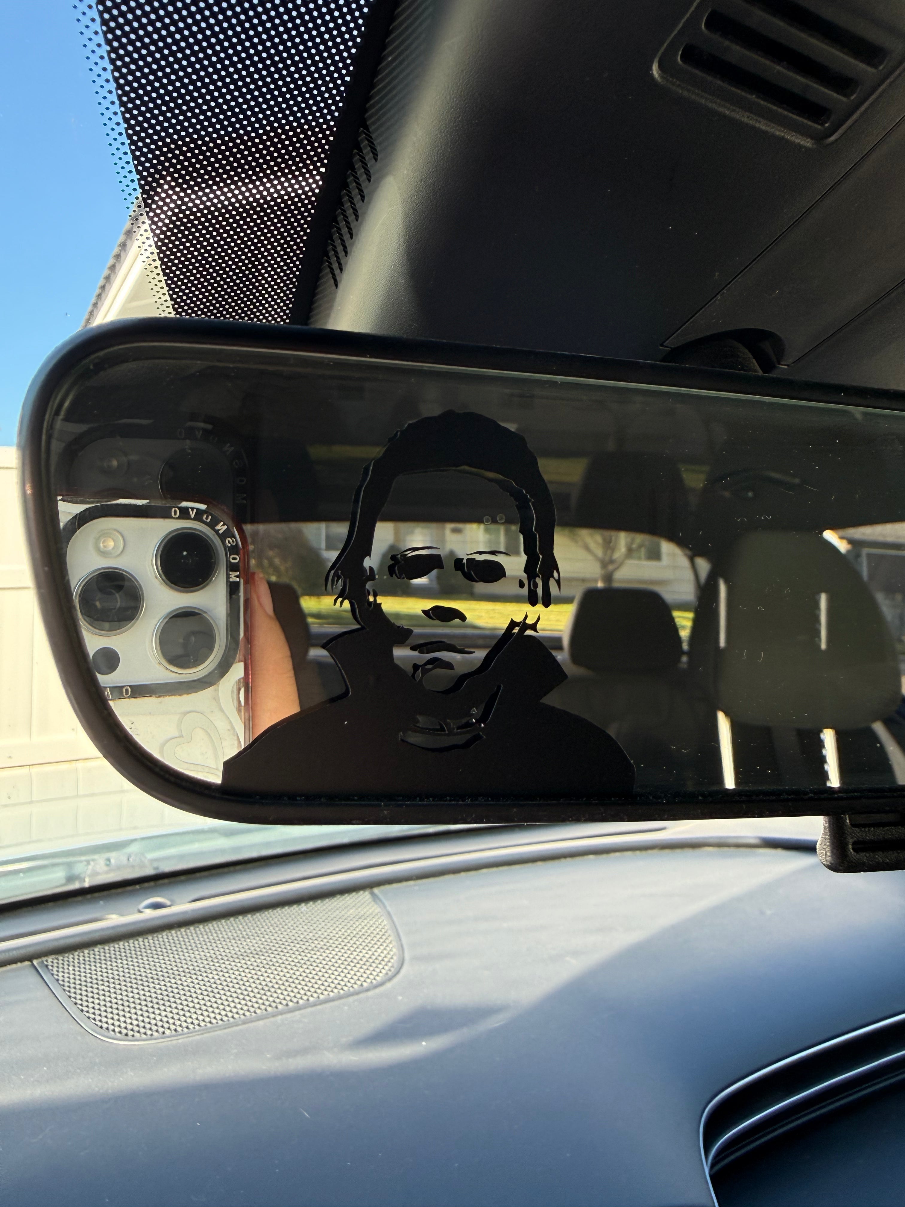 Michael Myers Rearview Mirror Car Decal (pack of 3)