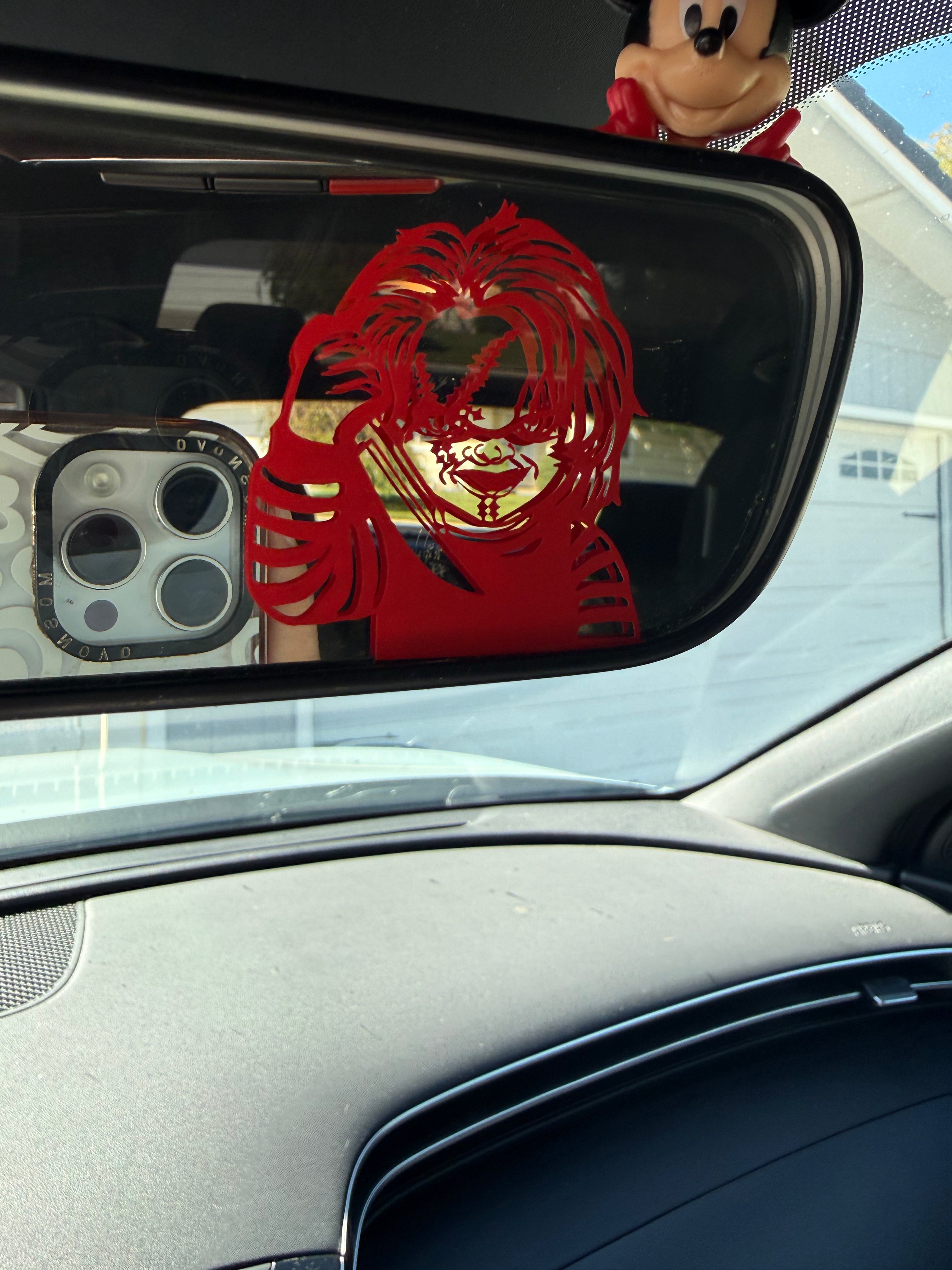Chucky Rearview Mirror Car Decal (pack of 3)