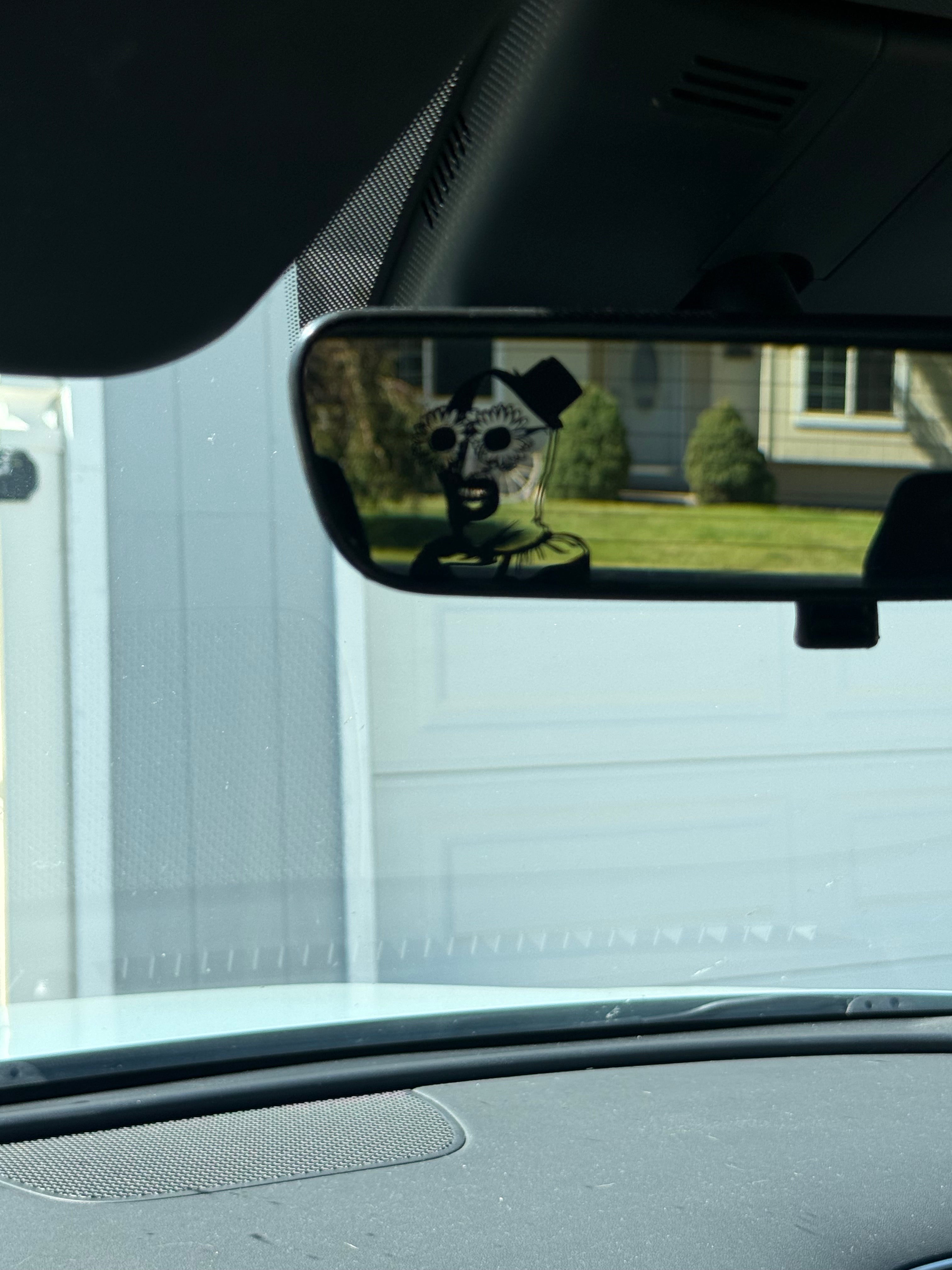 Art Clown Rearview Mirror Car Decal (pack of 3)