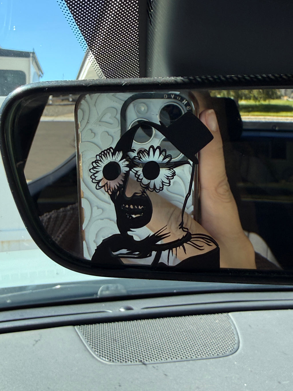 Art Clown Rearview Mirror Car Decal (pack of 3)