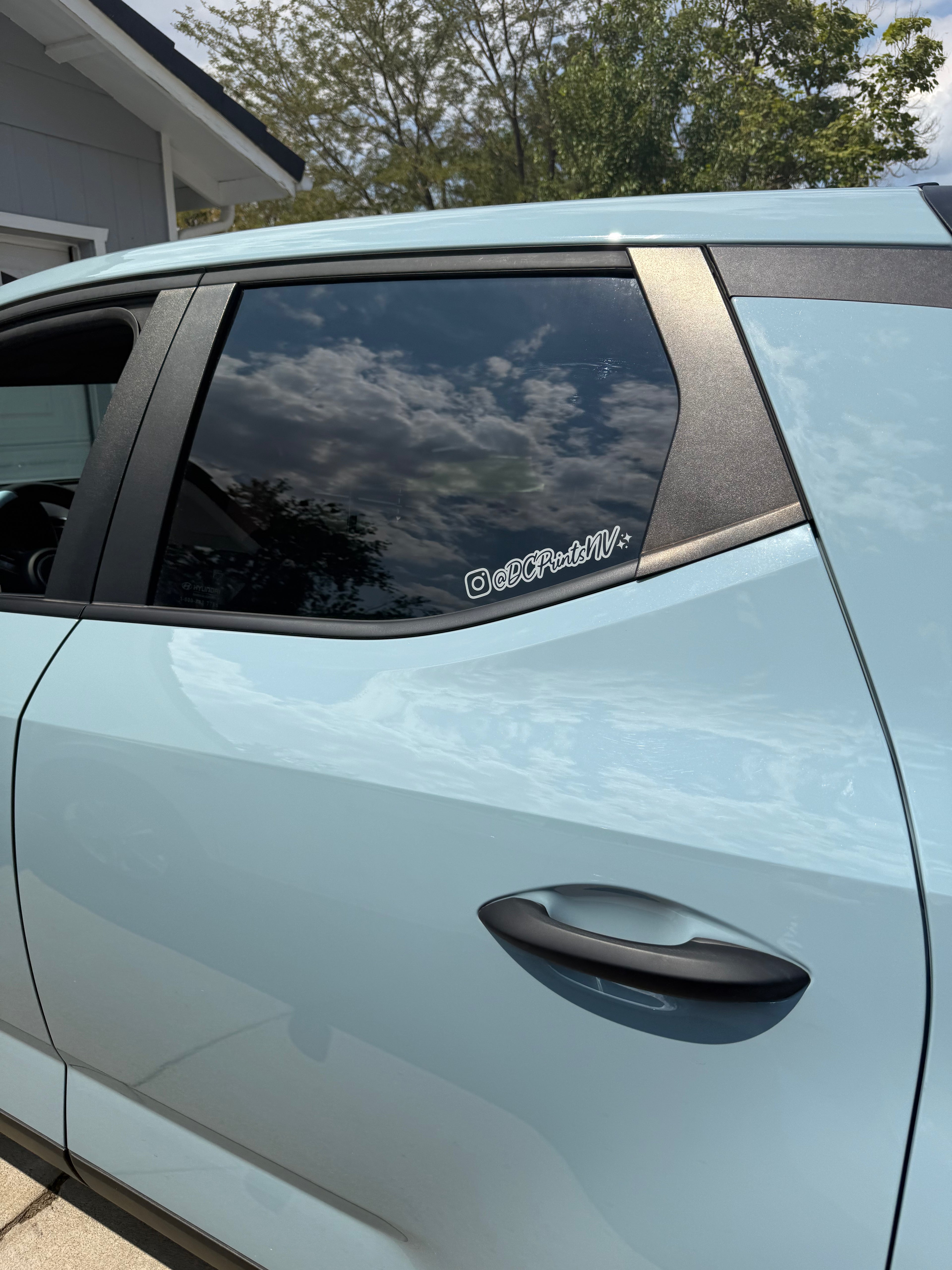 Custom Instagram Name Car Decal - 2 Pack