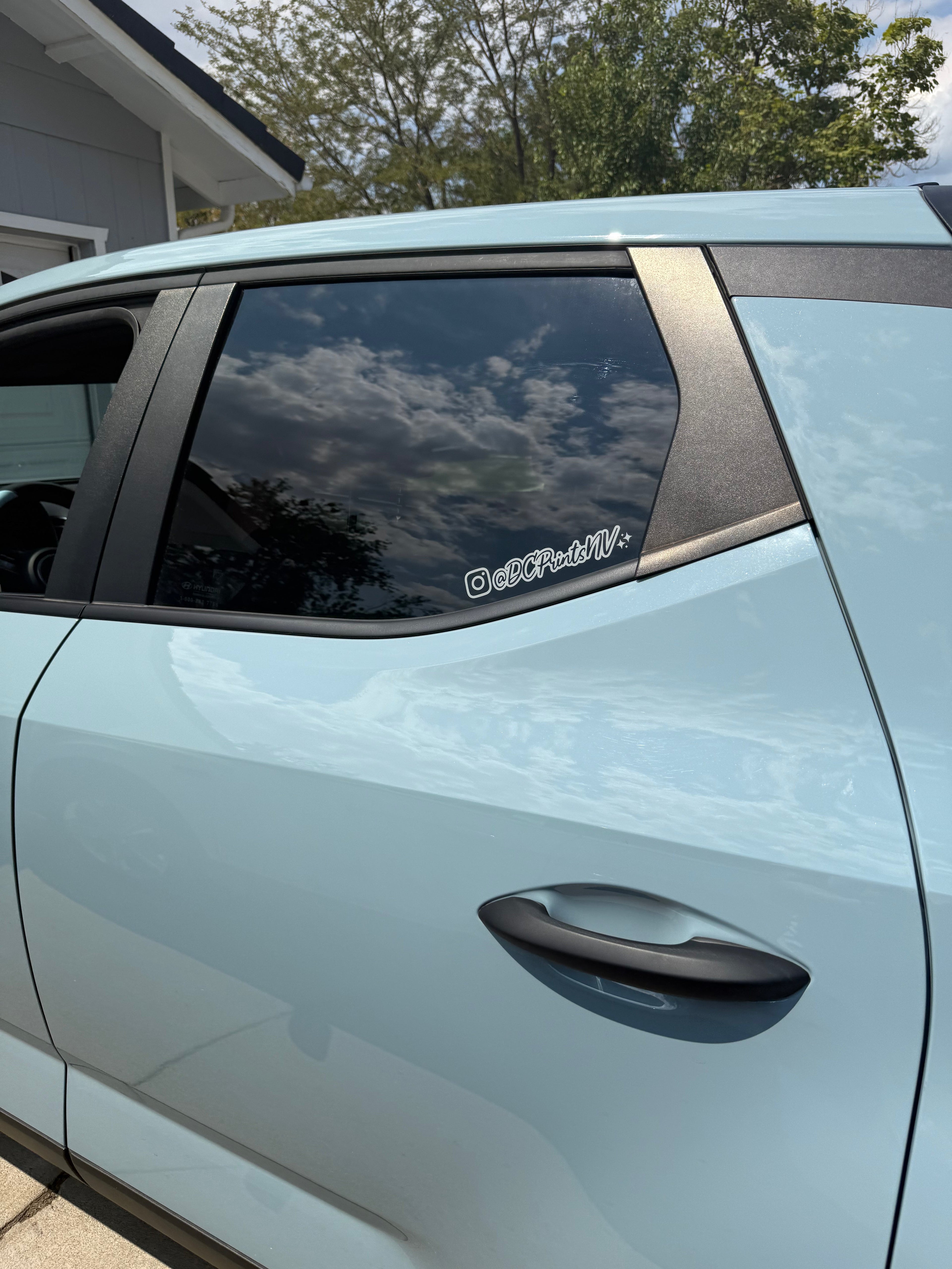 Custom Instagram Name Car Decal - 2 Pack
