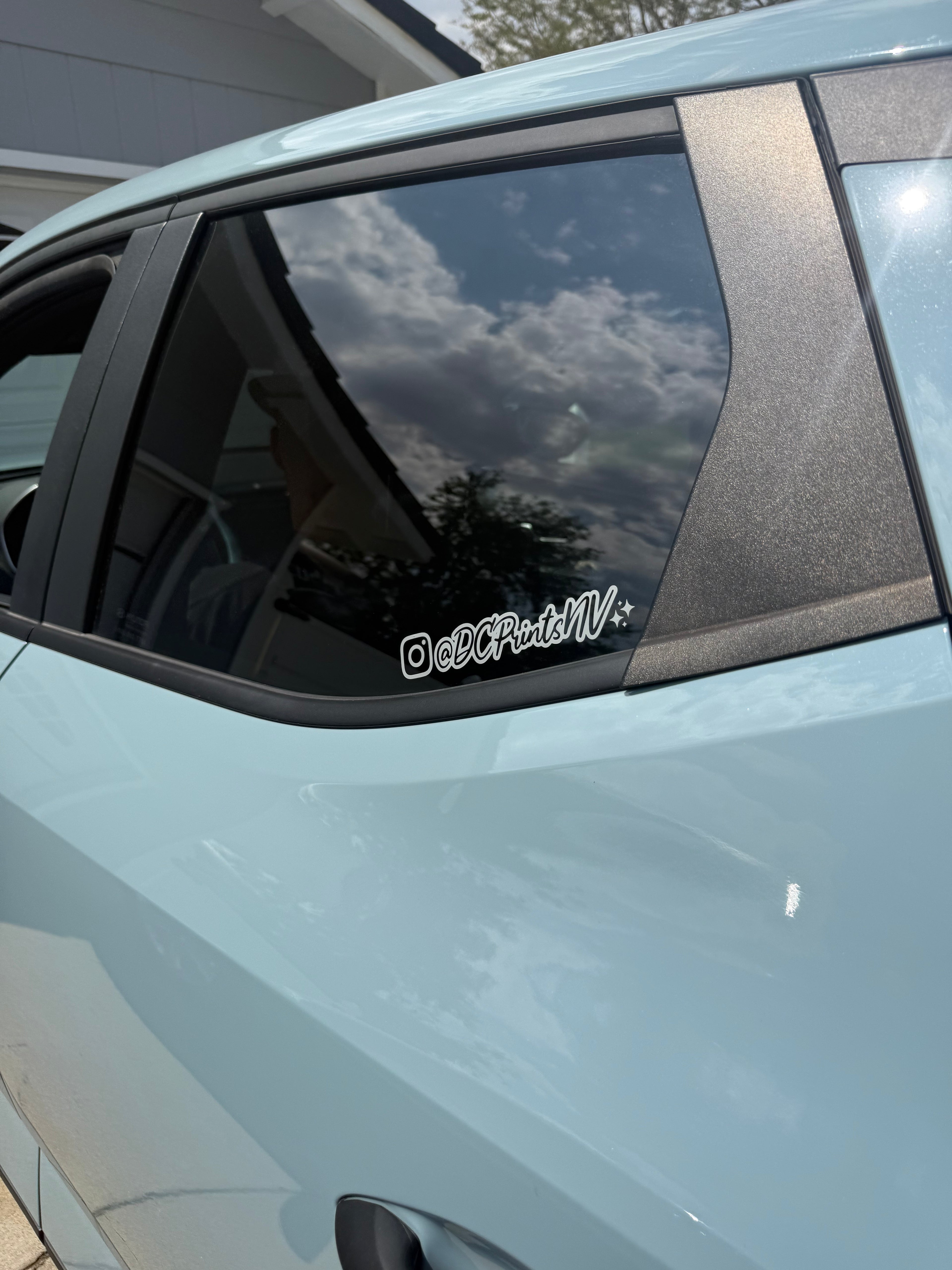 Custom Instagram Name Car Decal - 2 Pack