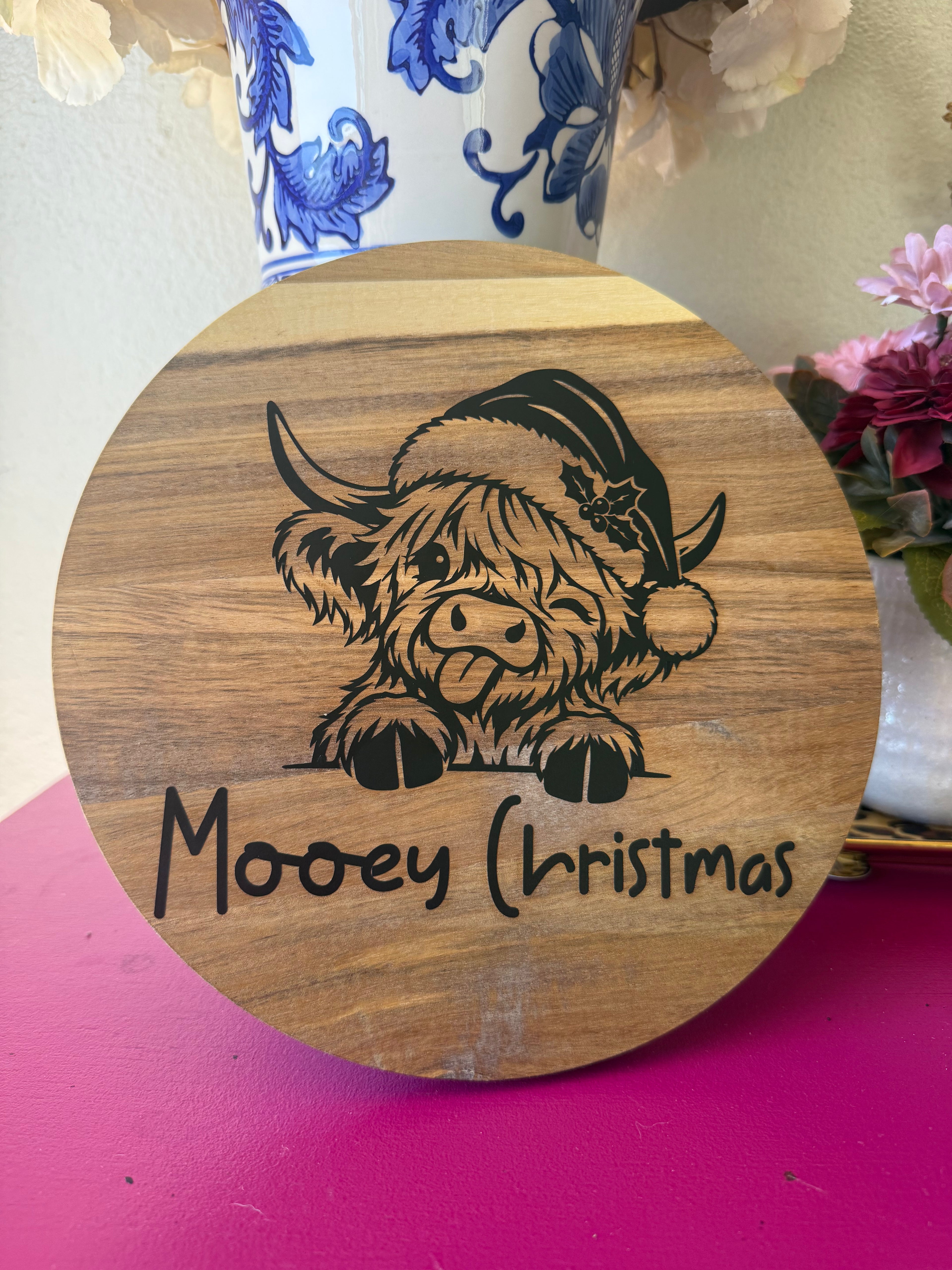 Mooey Christmas Car Decal