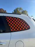 Checkered Print Full Coverage Car Window Decal