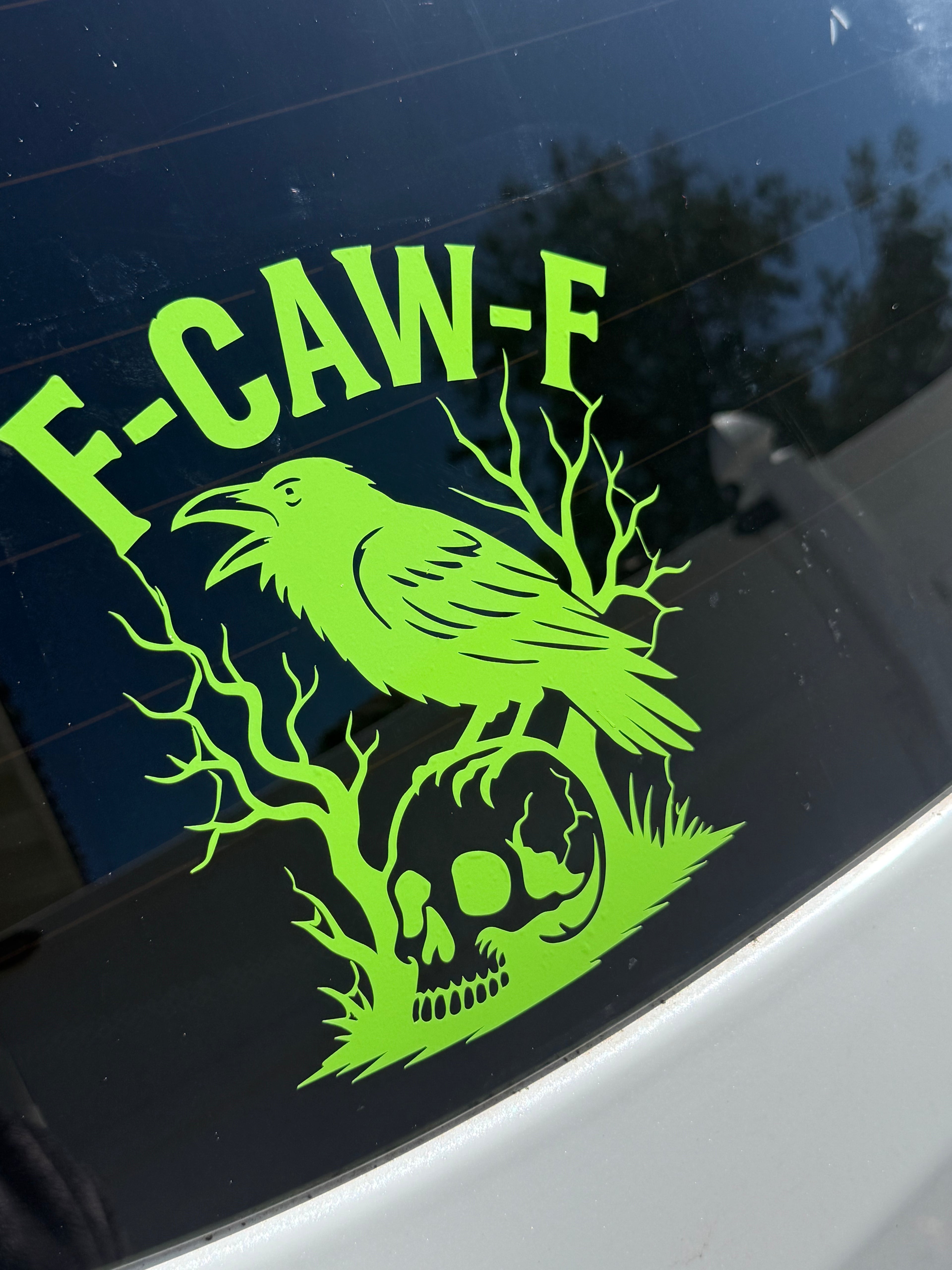 F CAW F Car Decal