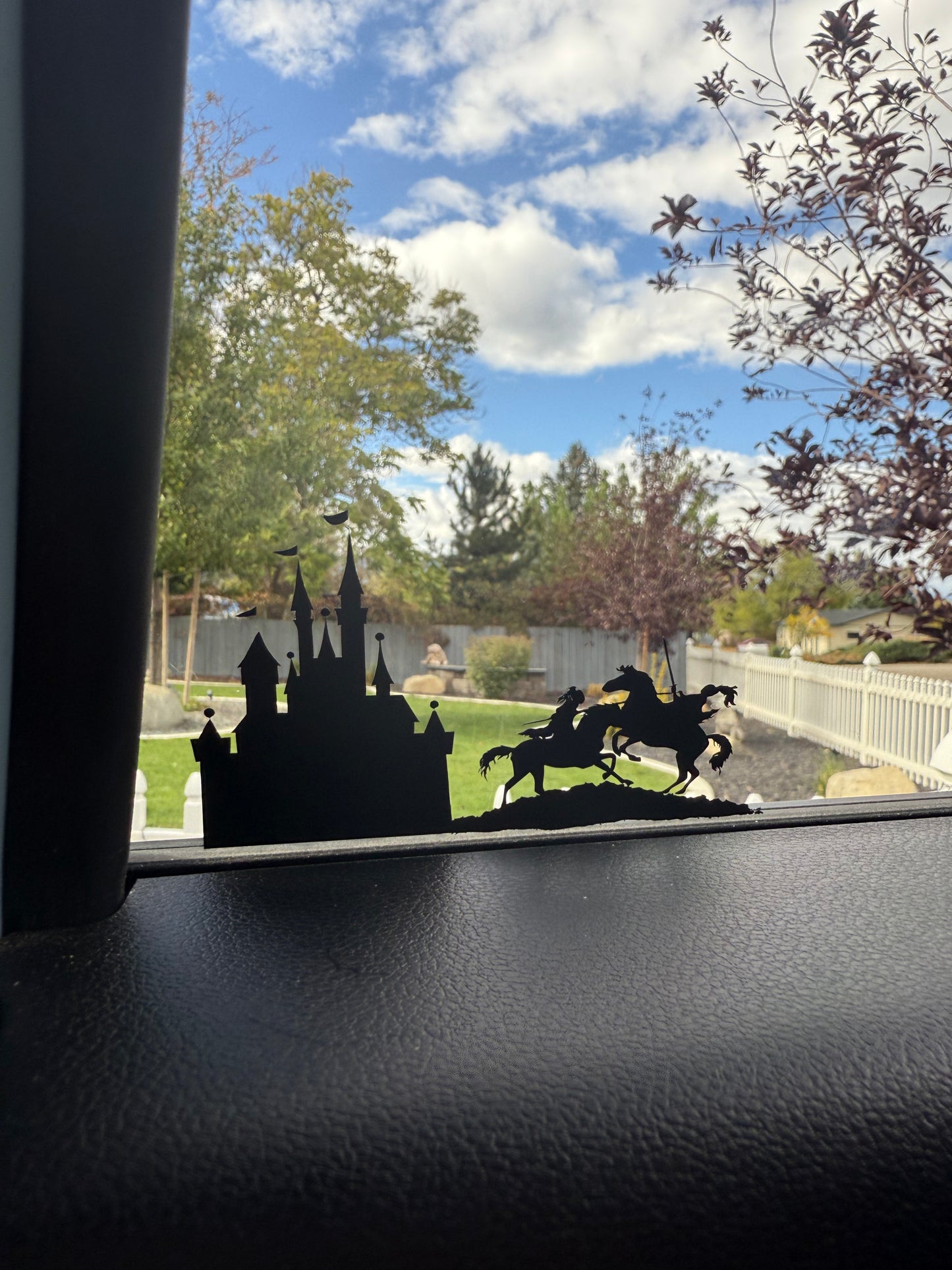 Castle and knights Car Decal