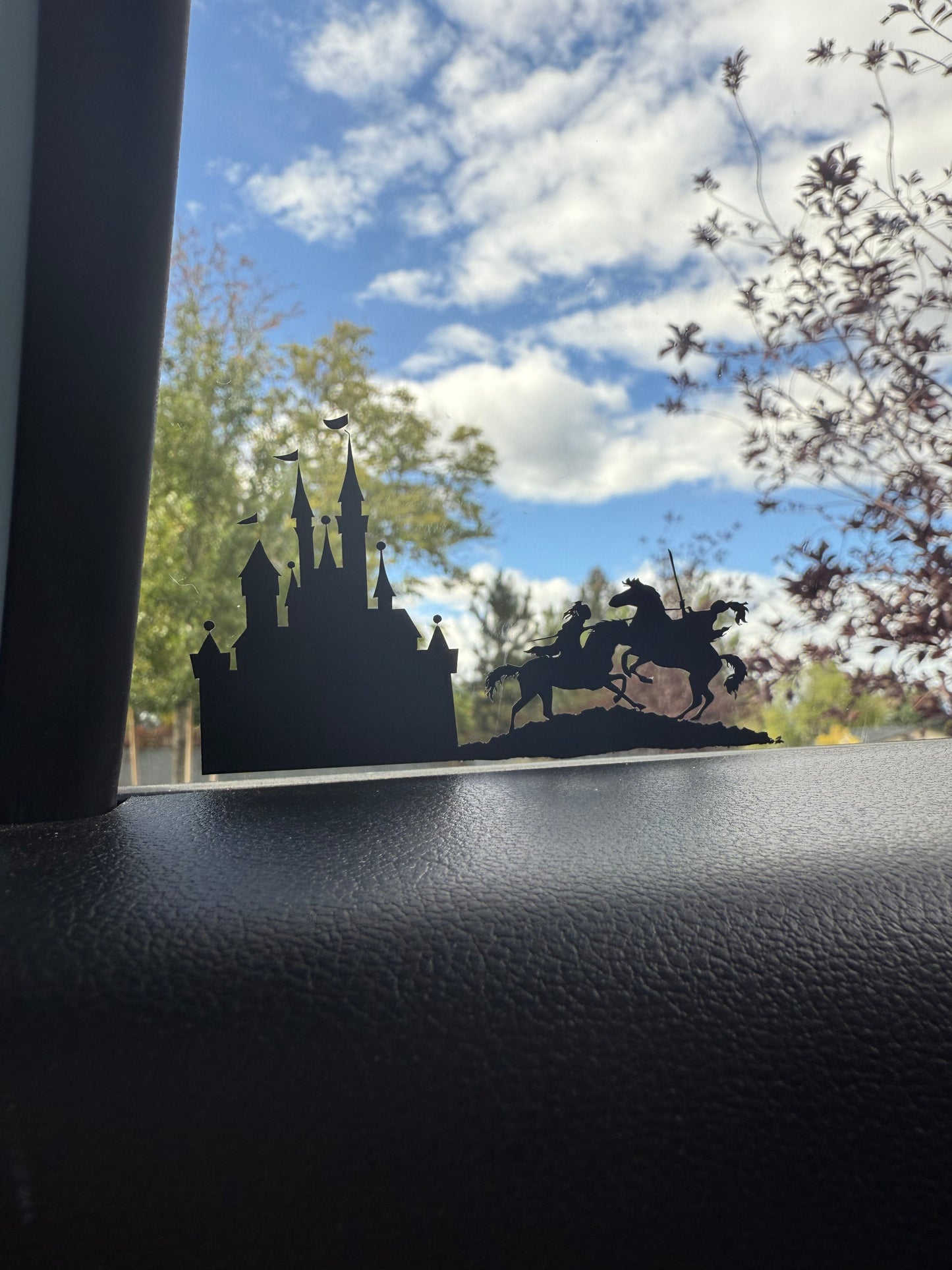 Castle and knights Car Decal