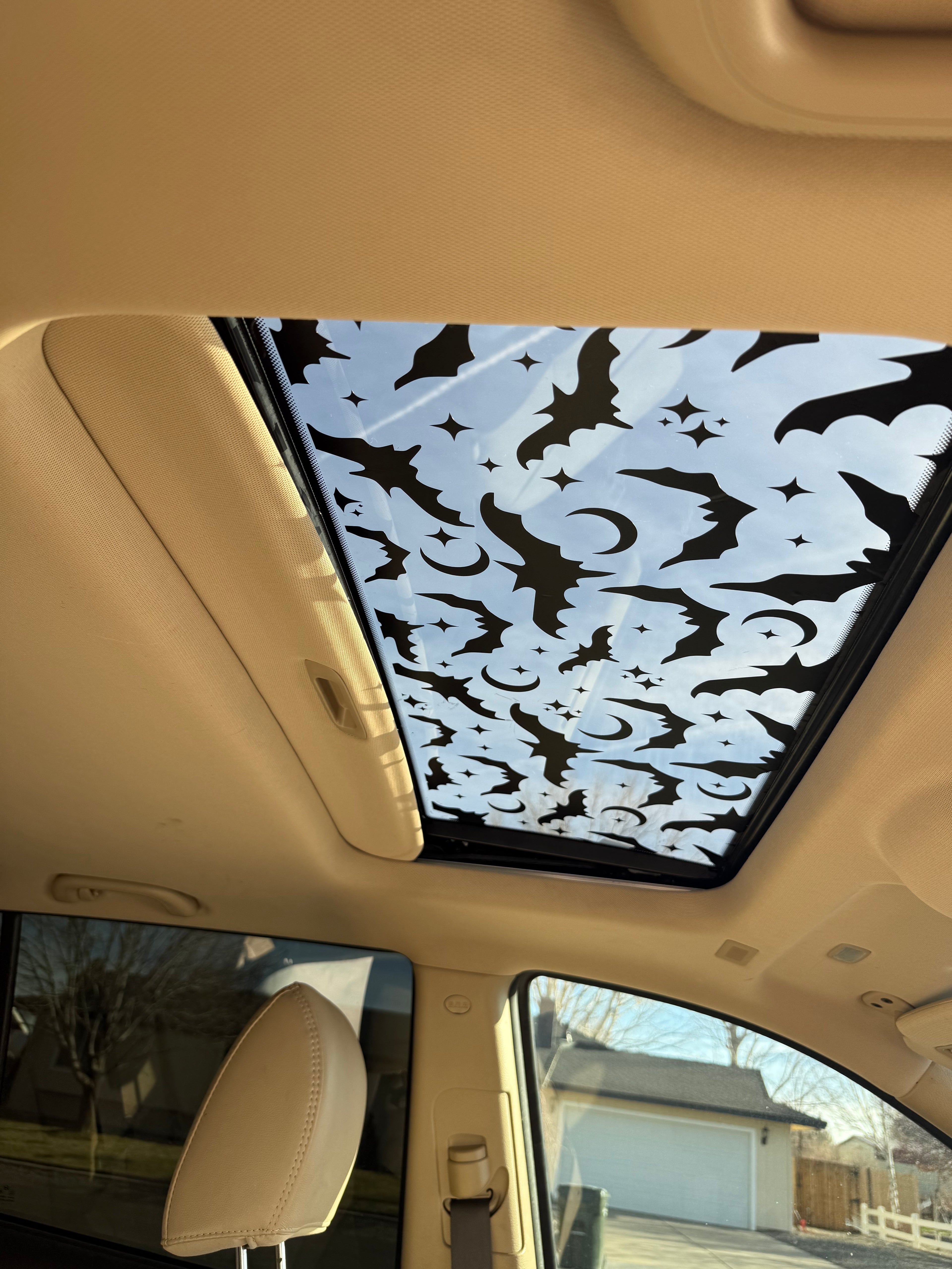 Bats Sun Roof Car Decal