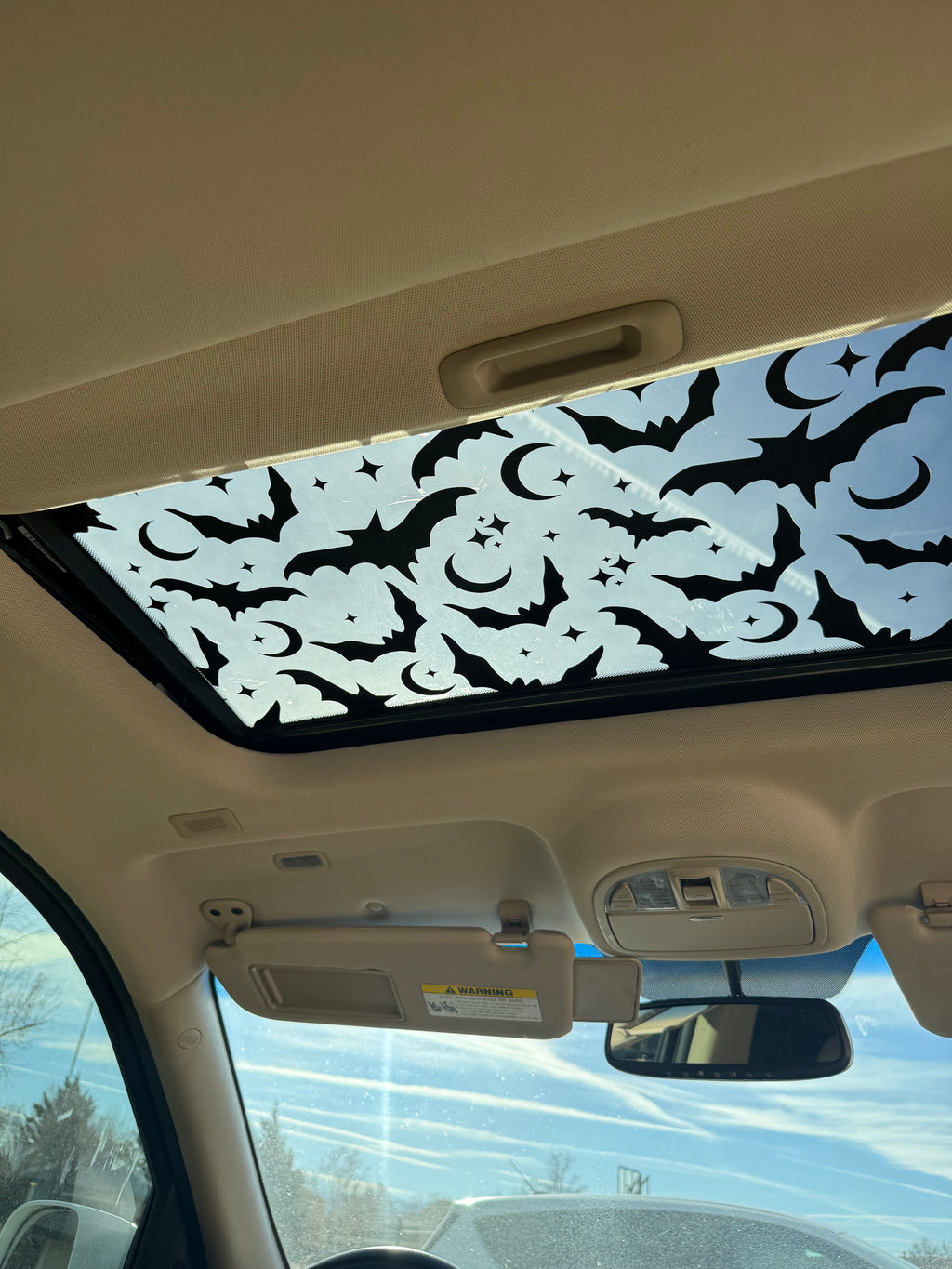 Bats Sun Roof Car Decal