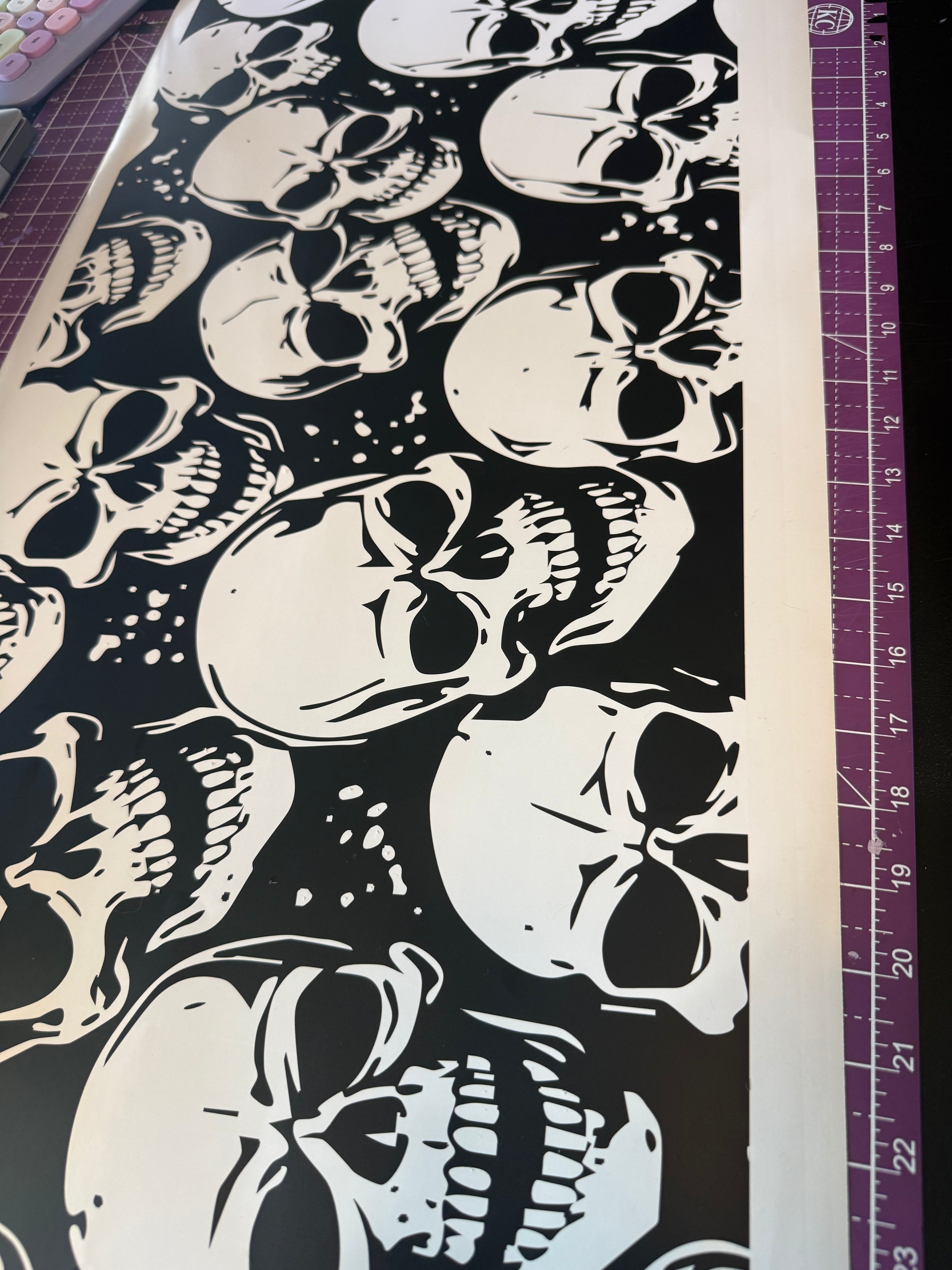 Skulls Sun Roof Car Decal