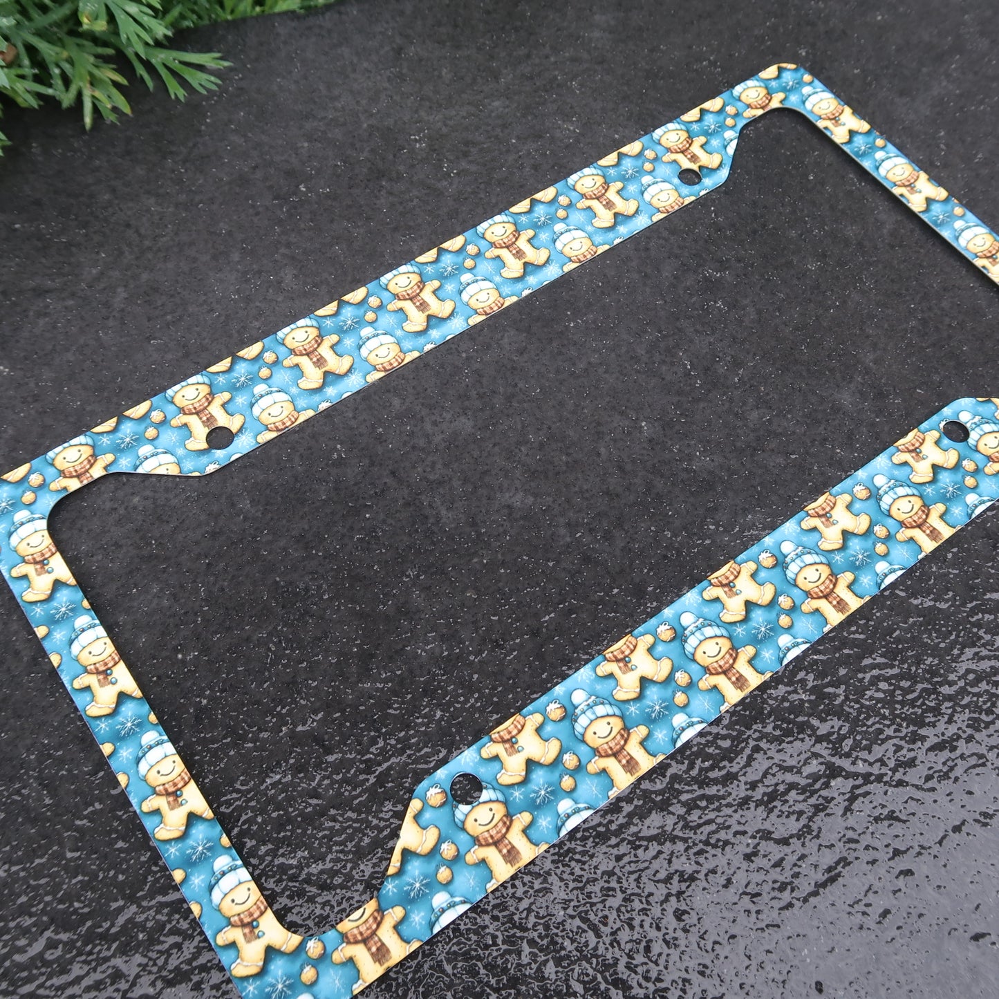 Gingerbread Man license plate frame