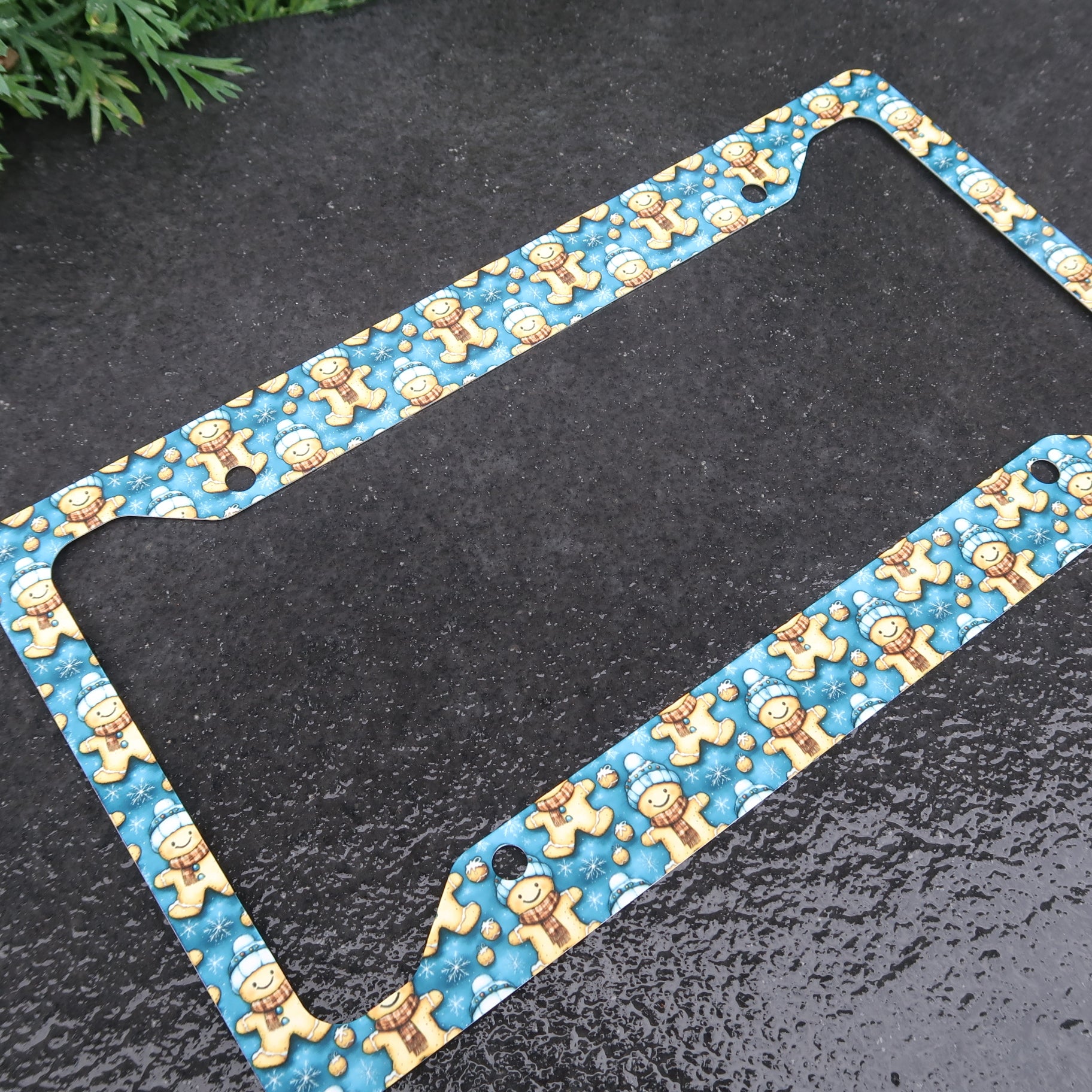 Gingerbread Man license plate frame