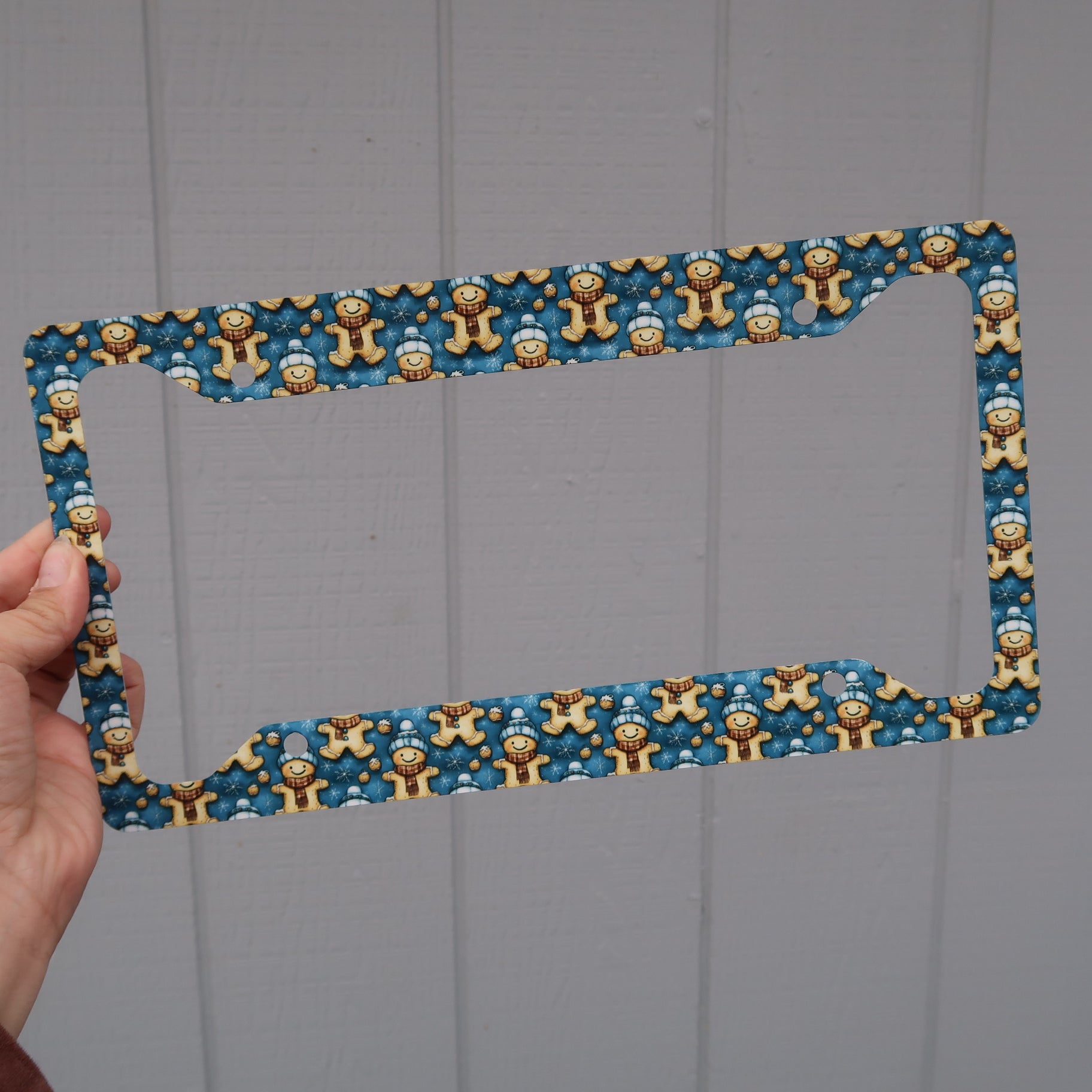 Gingerbread Man license plate frame