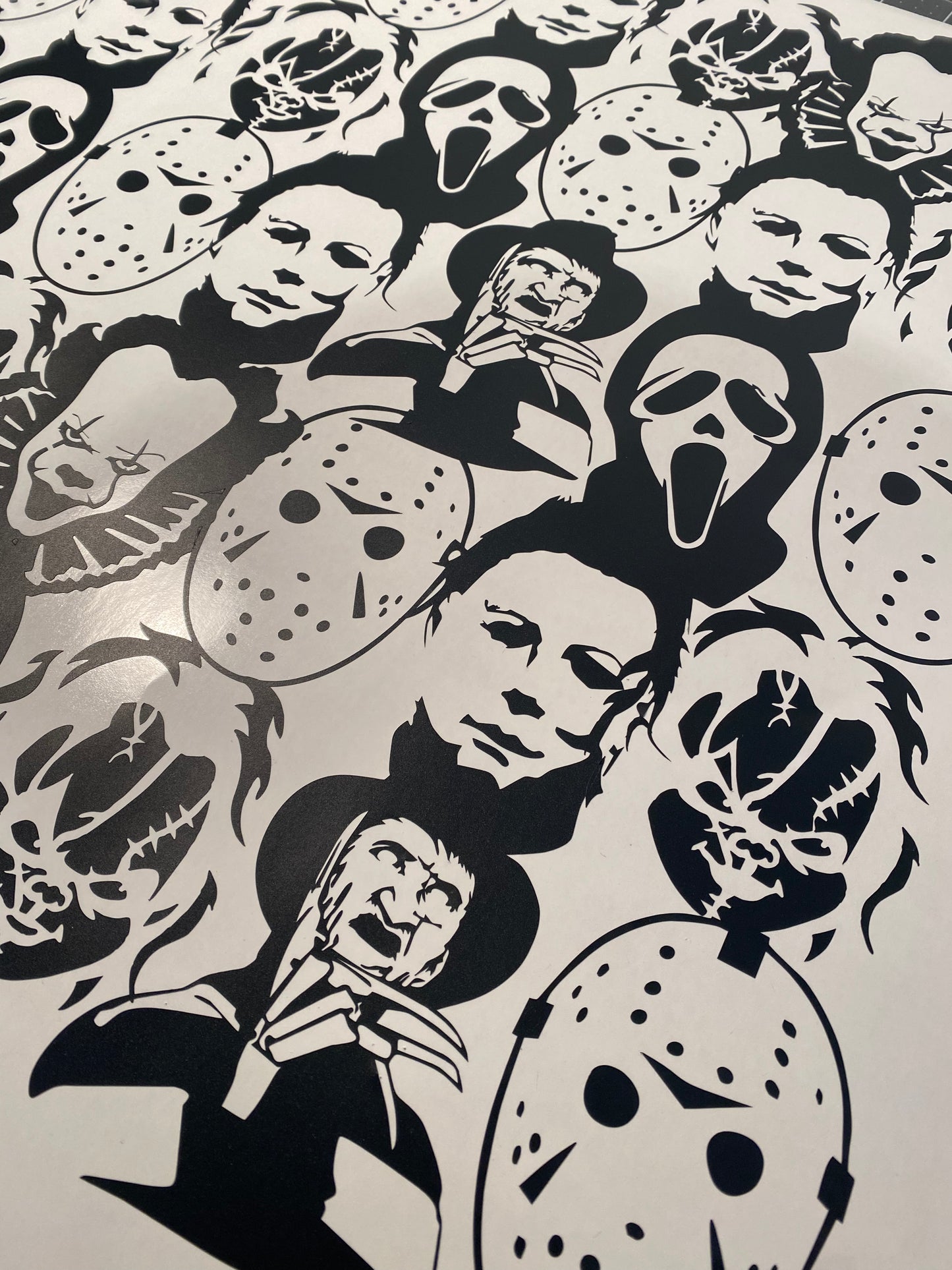 Horror Characters Car Decal (3 WEEKS OUT)