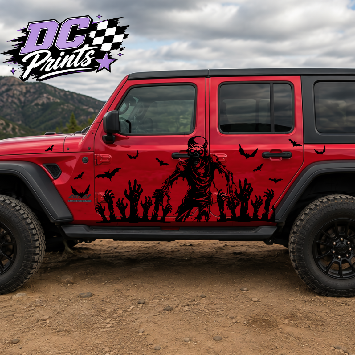 Zombie Outbreak Car Decal Kit