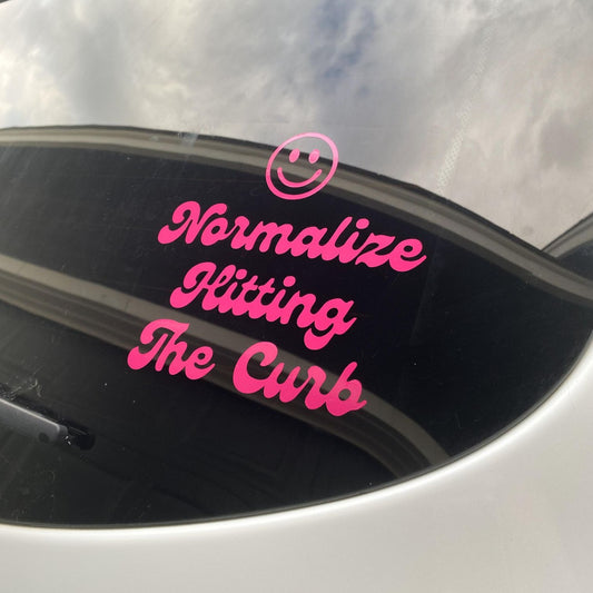 Normalize Hitting The Curb Car Decal