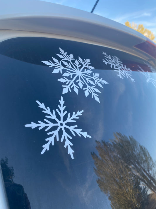 Snowflakes Windshield Banner Car Decal