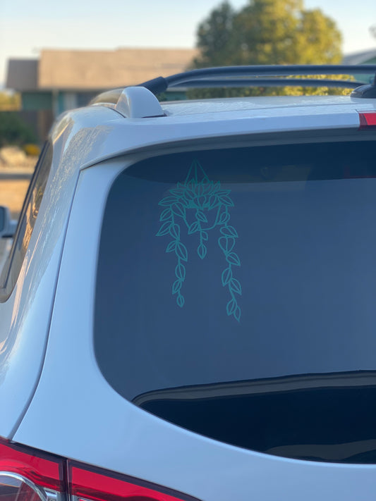 Hanging Plant Car Decal